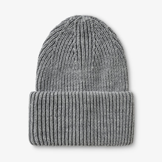 Grå reflexmössa i Polylana®-garn sedd framifrån.