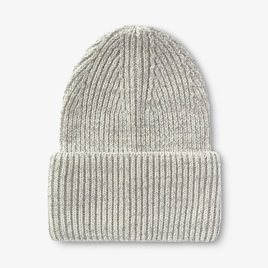Beige reflexmössa i Polylana®-garn sedd framifrån.
